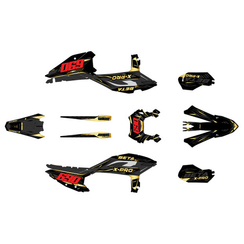 beta rr-s graphics kit 2025-2026 guard series gold