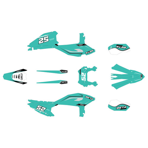 beta rr-s graphics kit 2025-2026 ominous series teal