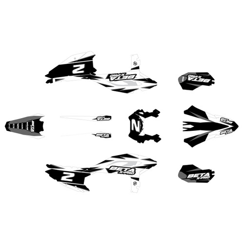 beta rr-s graphics kit 2025-2026 vision series white