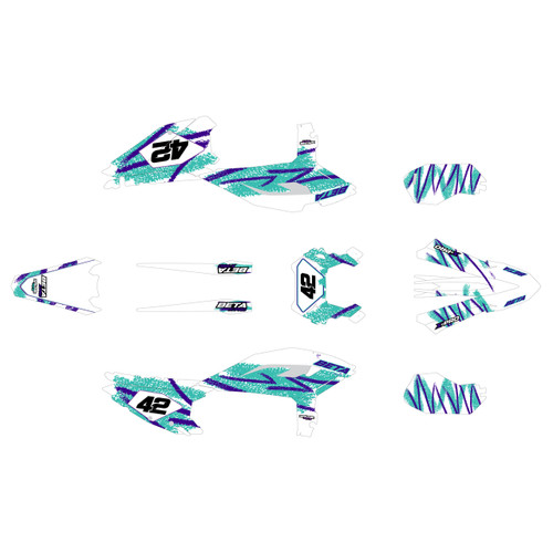 beta rr-s graphics kit 2025-2026 whiplash series teal