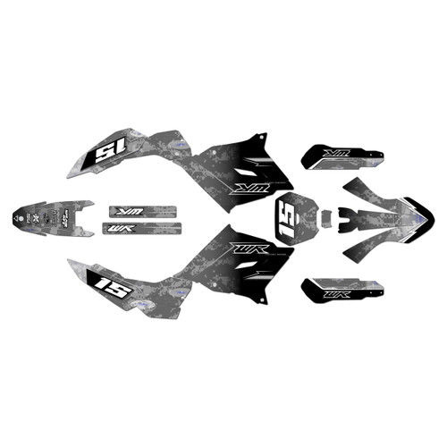 yamaha wr125r graphics kit 2026-2027 cyberware series white