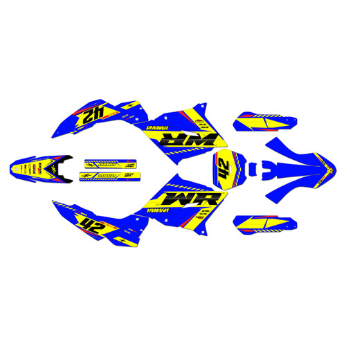 yamaha wr125r graphics kit 2026-2027 lethal series yellow