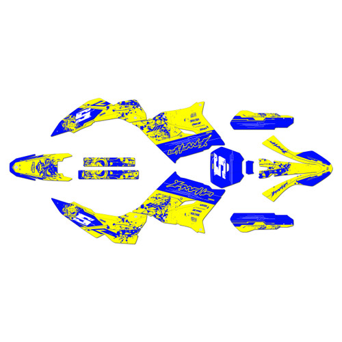 yamaha wr125r graphics kit 2026-2027 night series yellow