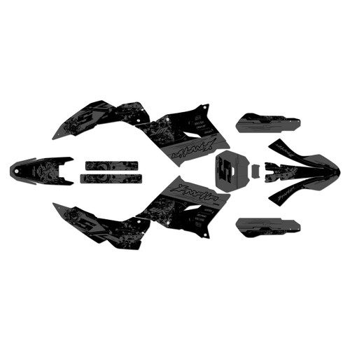 yamaha wr125r graphics kit 2026-2027 night series smoke