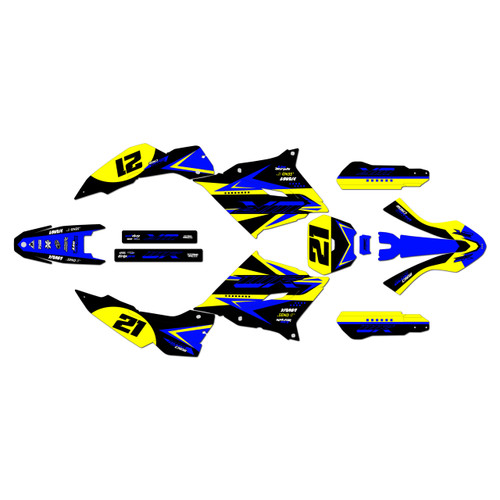 yamaha wr125r graphics kit 2026-2027 og series yellow
