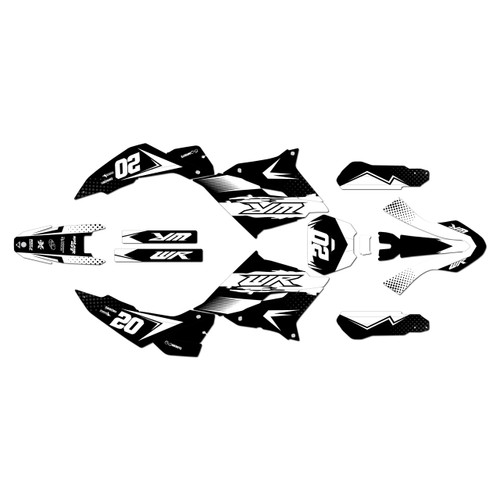 yamaha wr125r graphics kit 2026-2027 spear series white