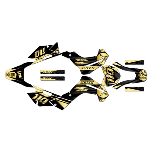 kawasaki klx140 graphics kit 2008-2018 hiroshima series gold