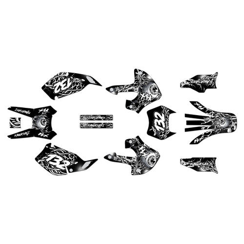 kawasaki klx300 graphics kit 1997-2008 core series white