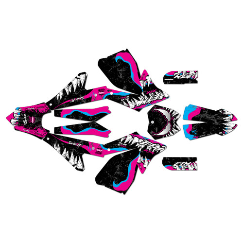 electro co etm rtr graphics kit all years carnage series magenta