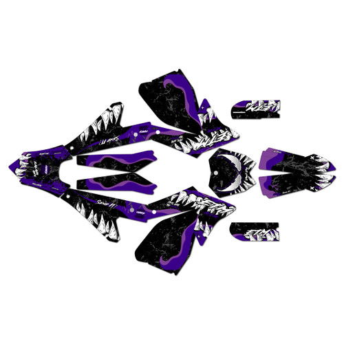 electro co etm rtr graphics kit all years carnage series purple