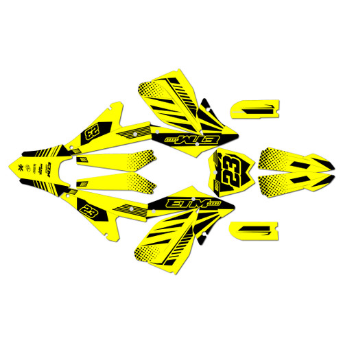 electro co etm rtr graphics kit all years fh series yellow
