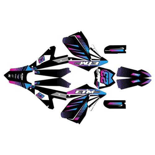 electro co etm rtr graphics kit all years fh series magenta-shift