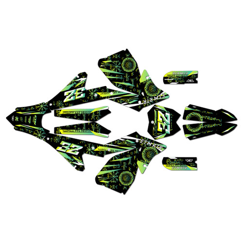 electro co etm rtr graphics kit all years midgard series green