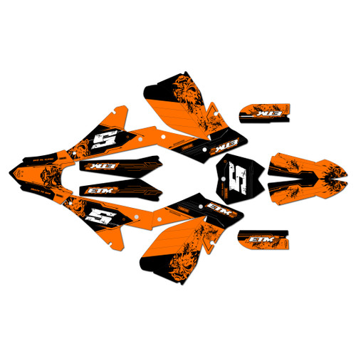 electro co etm rtr graphics kit all years night series orange