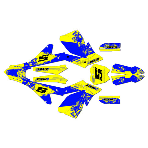 electro co etm rtr graphics kit all years night series yellow-shift