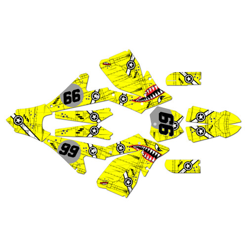 electro co etm rtr graphics kit all years predator series yellow
