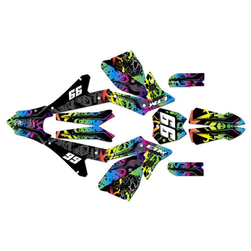 electro co etm rtr graphics kit all years revolt series rainbow