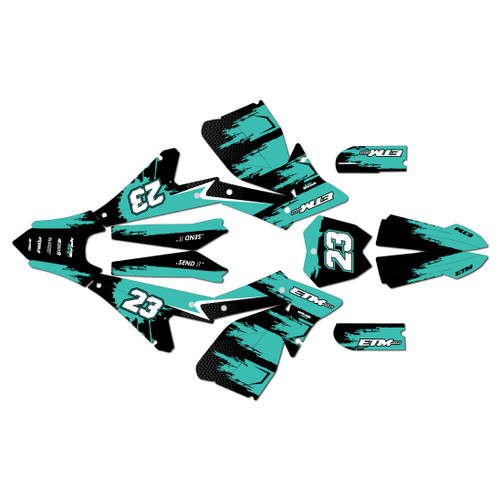 electro co etm rtr graphics kit all years splash series teal