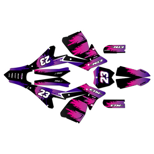 electro co etm rtr graphics kit all years splash series purple
