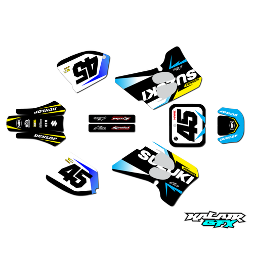 Graphics Kit for Suzuki RM250 (1993-1995) Division Series