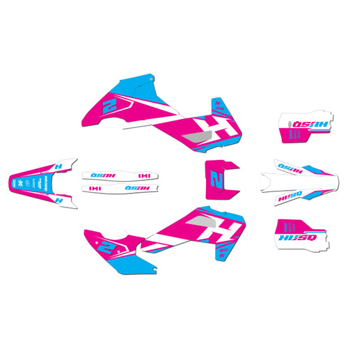 husqvarna te250 graphics kit 2026-2027 ace series magenta