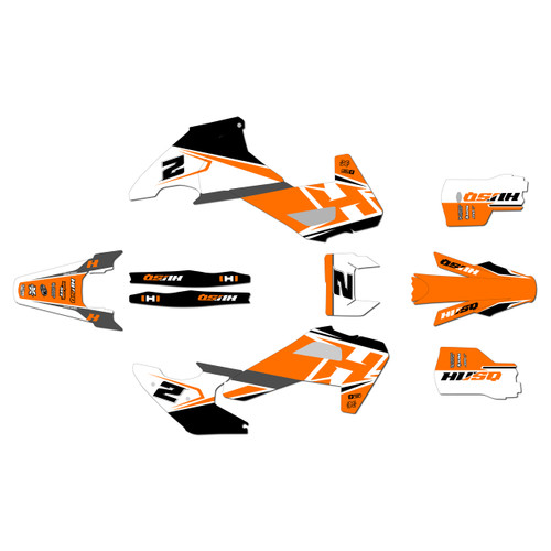 husqvarna te250 graphics kit 2026-2027 ace series orange