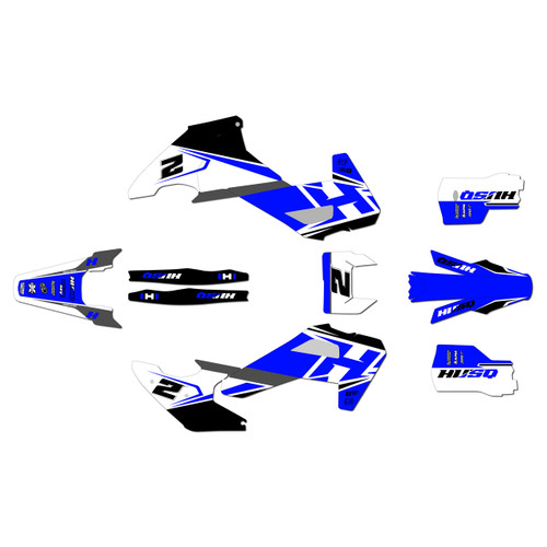 husqvarna fe350 graphics kit 2026-2027 ace series blue