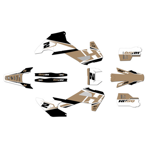husqvarna fe350 graphics kit 2026-2027 ace series tan