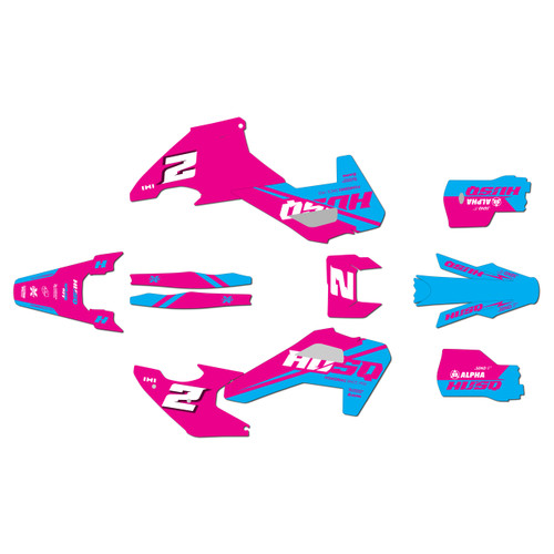 husqvarna fe350 graphics kit 2026-2027 base series magenta
