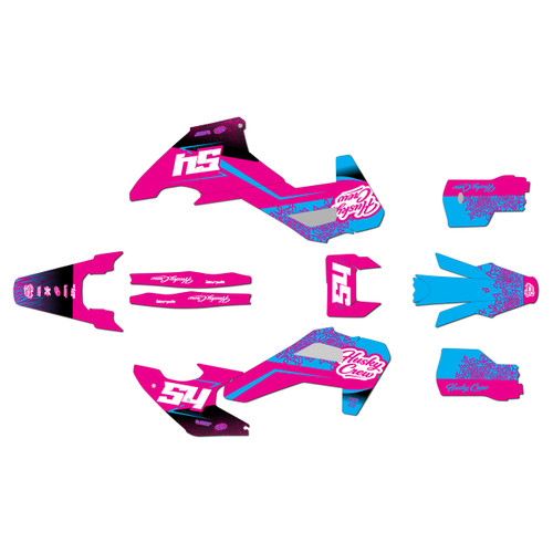 husqvarna fe350 graphics kit 2026-2027 fatality series magenta
