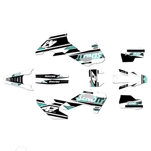 husqvarna fe350 graphics kit 2026-2027 fresh series teal