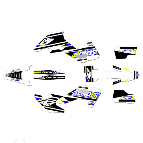 husqvarna fe350 graphics kit 2026-2027 fresh series blue