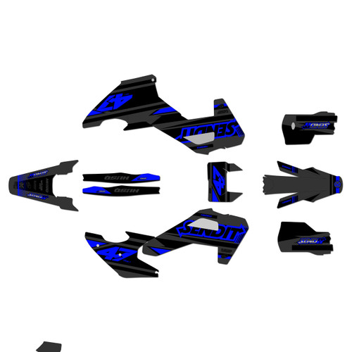 husqvarna fe350 graphics kit 2026-2027 fresh series blue-shift