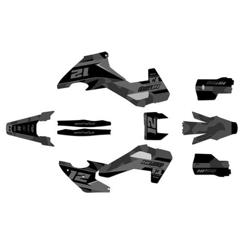 husqvarna te250 graphics kit 2026-2027 shades series smoke