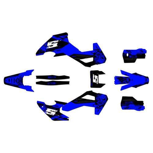 husqvarna fe350 graphics kit 2026-2027 nightcity series blue