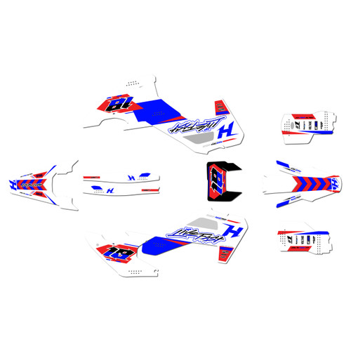 husqvarna fe350 graphics kit 2026-2027 rebel series red-shift