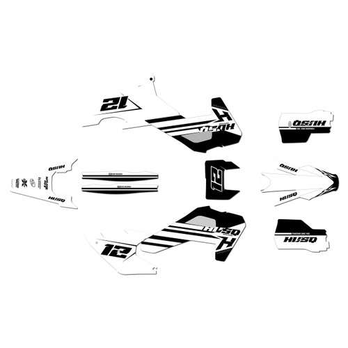 husqvarna fe350 graphics kit 2026-2027 serenity series white