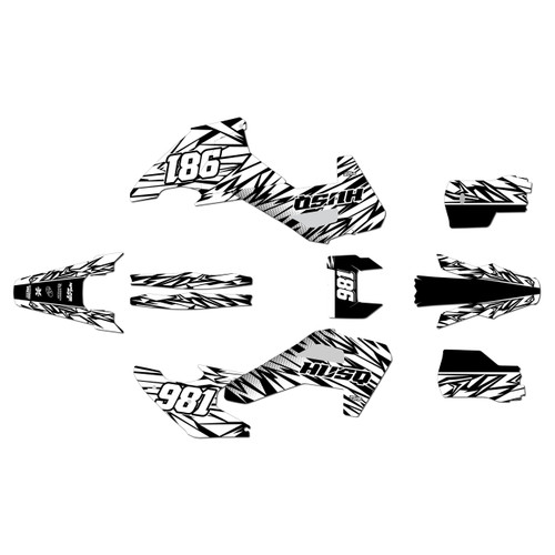 husqvarna fe350 graphics kit 2026-2027 twitch series white