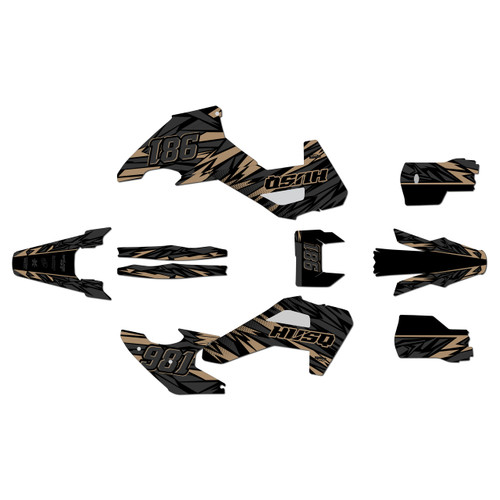 husqvarna fe350 graphics kit 2026-2027 twitch series tan