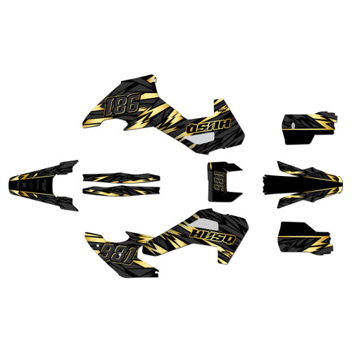 husqvarna fe350 graphics kit 2026-2027 twitch series gold