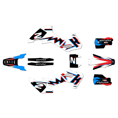 husqvarna fe350 graphics kit 2026-2027 vizion series cyan