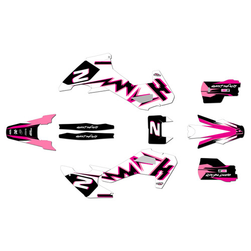 husqvarna fe350 graphics kit 2026-2027 vizion series pink