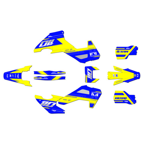husqvarna te250 graphics kit 2026-2027 toulouse series yellow