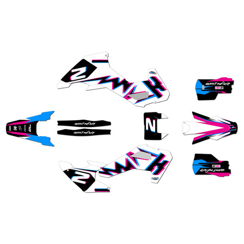 husqvarna te250 graphics kit 2026-2027 vizion series magenta