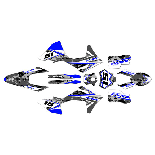 GasGas MC125 MC250 MC300 MC250F MC350F MC450F graphics kit 2024-2027 cloaked series blue