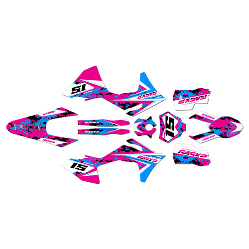 GasGas MC125 MC250 MC300 MC250F MC350F MC450F graphics kit 2024-2027 cloaked series magenta