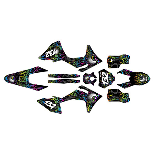 GasGas MC125 MC250 MC300 MC250F MC350F MC450F graphics kit 2024-2027 core series rainbow