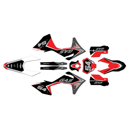 GasGas MC125 MC250 MC300 MC250F MC350F MC450F graphics kit 2024-2027 inferno series red