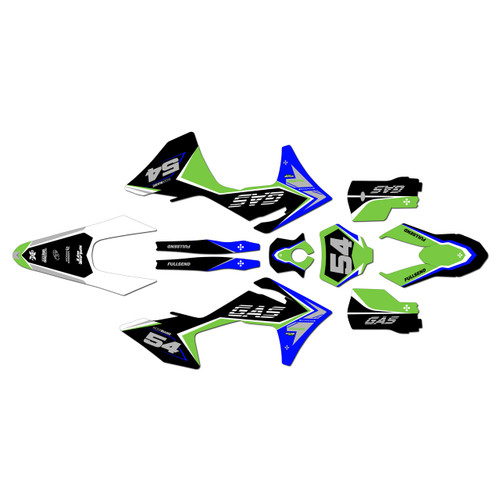 GasGas MC125 MC250 MC300 MC250F MC350F MC450F graphics kit 2024-2027 inferno series green