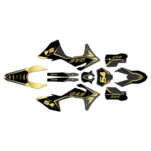 GasGas MC125 MC250 MC300 MC250F MC350F MC450F graphics kit 2024-2027 inferno series gold